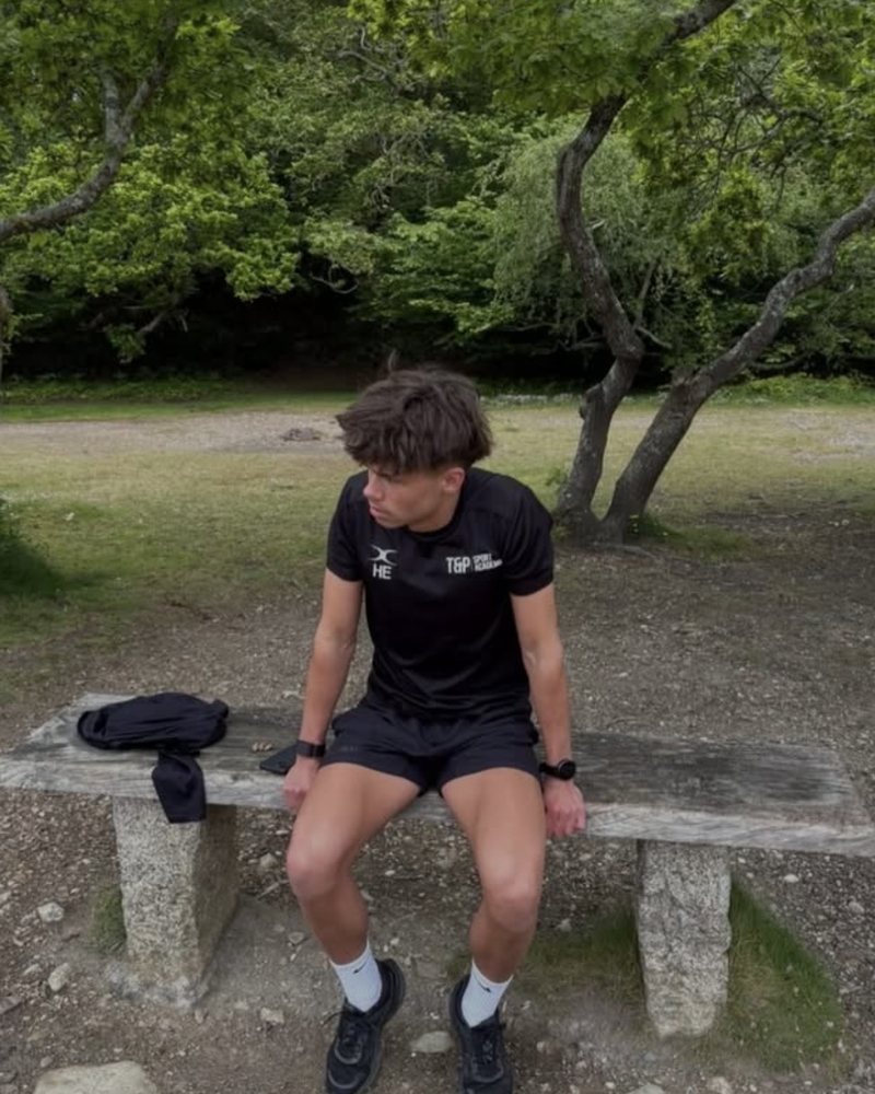 Sat on a bench between efforts